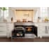 AGA Elise Series SoHo Collection AEL481DFPCR - 48 Inch Freestanding Dual Fuel Range with 5 Sealed Burners in Oven Interior Opened View