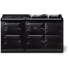 AGA AER7563GLPBLK - 63 Inch Freestanding Dual Fuel Range with 2 Hotplates &amp; 4 Gas Burners
