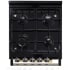 AGA City 24 Series ATC2DFWHT - Burner View (Cream Pictured)