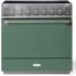 AGA Elise Series SoHo Collection AEL361INABMG - AGA 36 Inch Freestanding Induction Range Antique Brass Trim