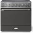 AGA Elise Series SoHo Collection AEL361INABSLT - AGA 36 Inch Freestanding Induction Range Antique Brass Trim