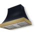 AGA Cascade Classic AH3630CACBLKABNB - 36 Inch Concave Wall Mount Hood (No Banding)