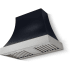 AGA Cascade Classic AH3630CACBLKBNNB - 36 Inch Concave Wall Mount Hood (No Banding)