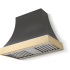 AGA Cascade SoHo Collection AH3630CACSLTPBNB - 36 Inch Concave Wall Mount Hood (No Banding)