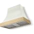 AGA Cascade Classic AH3630CACWHTBBNB - 36 Inch Concave Wall Mount Hood (No Banding)