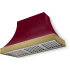 AGA Cascade SoHo Collection AH4830CACCNBABNB - 48 Inch Concave Wall Mount Hood (No Banding)