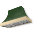 AGA Cascade Classic AH4830CACCWGPBNB - 48 Inch Concave Wall Mount Hood (No Banding)