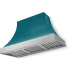 AGA Cascade SoHo Collection AH4830CACSALBNNB - 48 Inch Concave Wall Mount Hood (No Banding)
