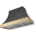 AGA Cascade SoHo Collection AH4830CACSLTBBNB - 48 Inch Concave Wall Mount Hood (No Banding)