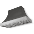 AGA Cascade SoHo Collection AH4830CACSLTBNNB - 48 Inch Concave Wall Mount Hood (No Banding)