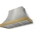 AGA Cascade Classic AH4830CACSSABNB - 48 Inch Concave Wall Mount Hood (No Banding)