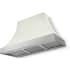 AGA Cascade Classic AH4830CACWHTBNNB - 48 Inch Concave Wall Mount Hood (No Banding)