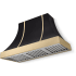 AGA Classic Color Collection AH4830CACMBLBB - 48 Inch Concave Wall Mount Hood