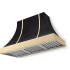 AGA Classic Color Collection AH4830CACMBLPB - 48 Inch Concave Wall Mount Hood