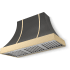 AGA Cascade SoHo Collection AH4830CACSLTPB - 48 Inch Concave Wall Mount Hood