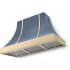 AGA Cascade SoHo Collection AH4830CACSTBPB - 48 Inch Concave Wall Mount Hood