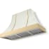 AGA Cascade Series AH4830CACWHTPB - 48 Inch Concave Wall Mount Hood