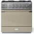 AGA Elise Series SoHo Collection AEL361DFABFWN - AGA 36 Inch Freestanding Dual Fuel Range Antique Brass Trim
