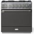 AGA Elise Series SoHo Collection AEL361DFABSLT - AGA 36 Inch Freestanding Dual Fuel Range Antique Brass Trim
