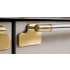 AGA Elise Series Classic Color Collection AEL361INABWHT - AGA 36 Inch Freestanding Induction Range Antique Brass Trim