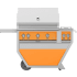 Hestan AGCP36XOR - Color Panels for 36 Inch Deluxe Grills for models GABR36CX2 / GMBR36CX2 GS in Orange