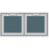 Hestan AGCP42ASDGG - Color Panels for 42 Inch Double Access / Storage Doors for model AGAD42 in Dark Gray