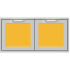 Hestan AGCP42ASDYW - Color Panels for 42 Inch Double Access / Storage Doors for model AGAD42 in Yellow