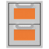 Hestan AGDR16OR - 16 Inch Double Drawers