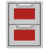 Hestan AGDR16RD - 16 Inch Double Drawers