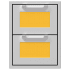 Hestan AGDR16YW - 16 Inch Double Drawers