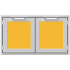 Hestan AGLP36YW - 36" Double Sealed Pantry Storage Doors