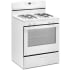 Amana AGR6303MMW - 30 Inch Freestanding Gas Range with 4 Sealed Burners (Angle View)