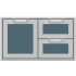 Hestan AGSDR36GG - 36 Inch Double Drawer and Storage Door Combination