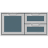 Hestan AGSDR42GG - 42 Inch Double Drawer and Storage Door Combination