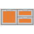 Hestan AGSDR42OR - 42 Inch Double Drawer and Storage Door Combination