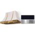 AGA Cascade Classic Color Collection AH3630CACBLKBN - 36 Inch Concave Wall Mount Hood in Front View