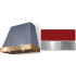 AGA Euclid SoHo Collection AH3630EUCPCRBN - 36 Inch Trapezoid Wall Mount Range Hood in Front View