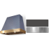 AGA Euclid SoHo Collection AH3630EUCSLTBN - 36 Inch Trapezoid Wall Mount Range Hood in Front View