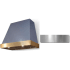 AGA Euclid SoHo Collection AH3630EUCSTBBN - 36 Inch Trapezoid Wall Mount Range Hood in Front View