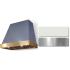 AGA Euclid Classic Color Collection AH3630EUCWHTBN - 36 Inch Trapezoid Wall Mount Range Hood in Front View