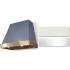 AGA Euclid Classic Color Collection AH3630EUCWHTPC - 36 Inch Trapezoid Wall Mount Range Hood in Front View