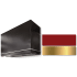 AGA Loge Series SoHo Collection AH3630LGEPCRBB - LOGE 36 Inch Wall Mount Range Hood in Front View