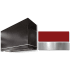 AGA Loge Series SoHo Collection AH3630LGEPCRBN - LOGE 36 Inch Wall Mount Range Hood in Front View
