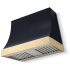 AGA Marquee Classic Color Collection AH3630MRQBLKPB - 36 Inch Wall Hood