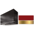 AGA Loge Series SoHo Collection AH3654LGEPCRBB - LOGE 36 Inch Wall Mount Range Hood in Front View