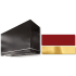 AGA Loge Series SoHo Collection AH3654LGEPCRPB - LOGE 36 Inch Wall Mount Range Hood in Front View