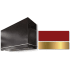 AGA Loge Series SoHo Collection AH4830LGEPCRBB - LOGE 48 Inch Wall Mount Range Hood in Front View