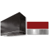 AGA Loge Series SoHo Collection AH4830LGEPCRBN - LOGE 48 Inch Wall Mount Range Hood in Front View