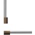 Fisher &amp; Paykel AHP3RD3084WDC - Professional Round Flush Handle Kit for Integrated Refrigerator Freezer, 30"