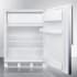 AccuCold CT66LWSSHVADA - 24 Inch Compact Refrigerator 2 Wire Shelves, Crisper Drawer, and Door Bins
